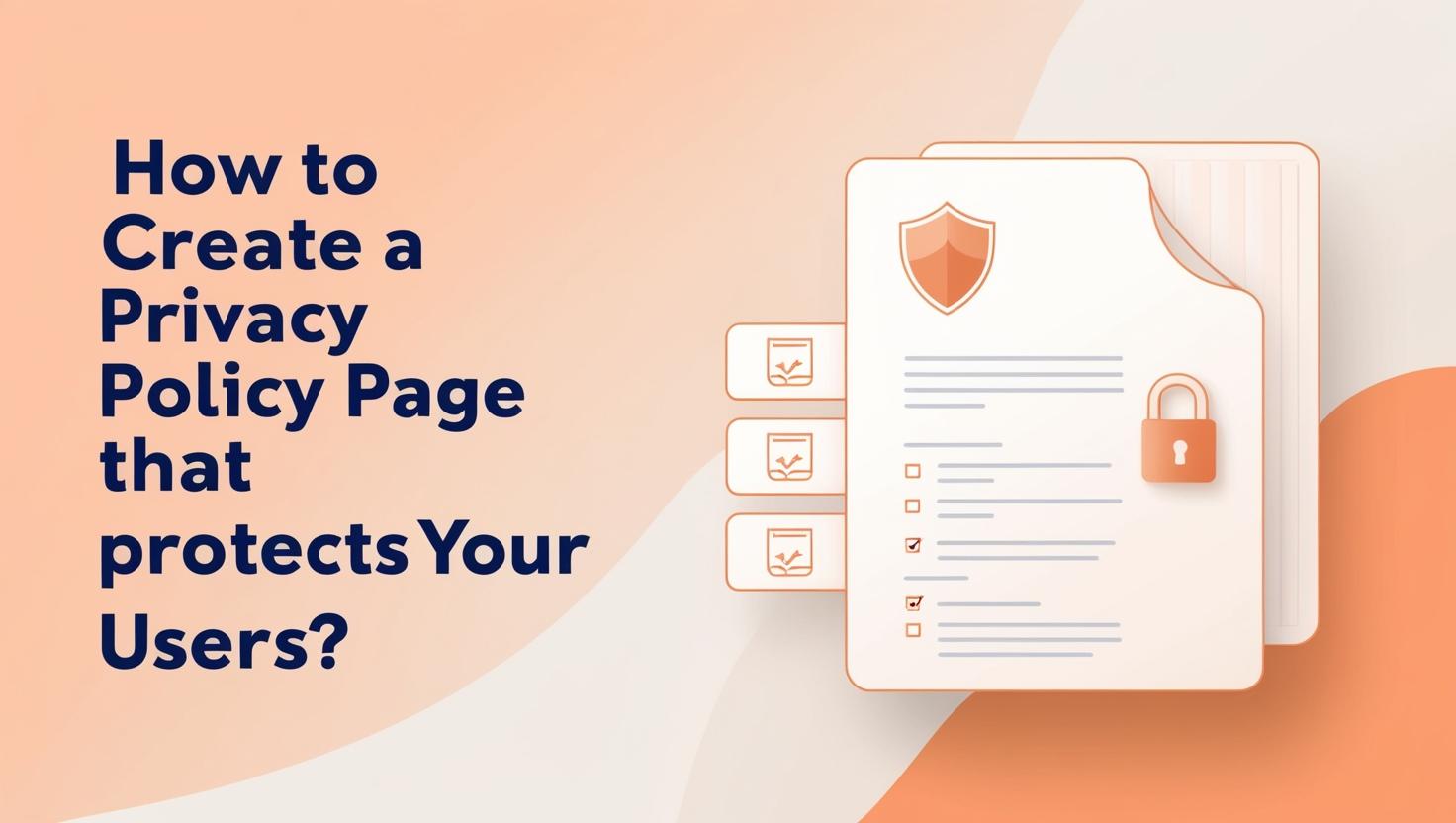 How to Create a Privacy Policy Page That Protects Your Users?