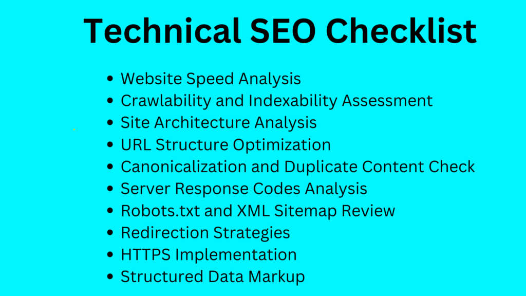 technical seo audit checklist