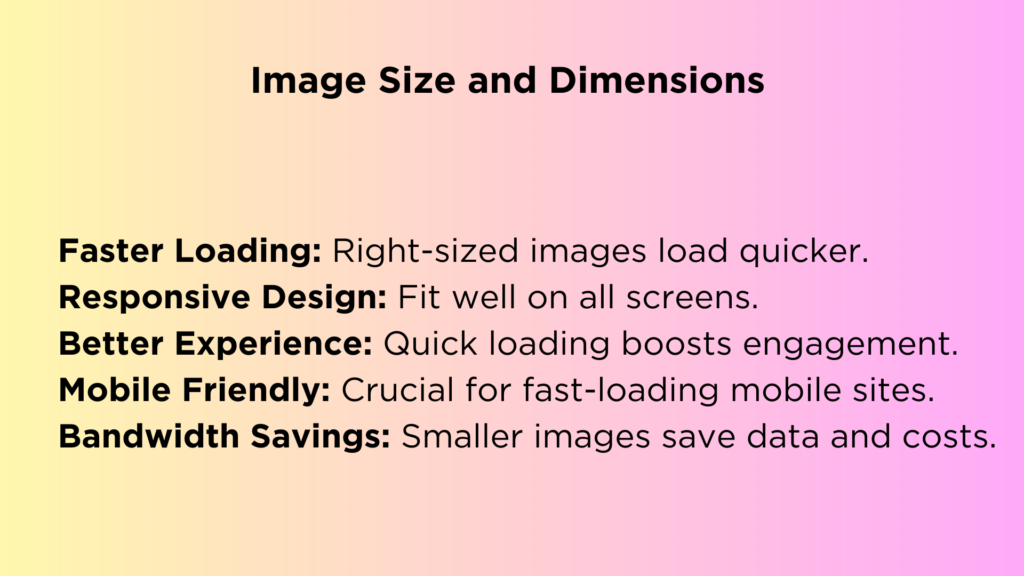 Image Size and Dimensions