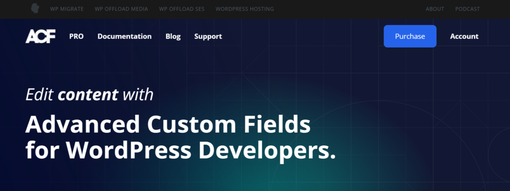 advance custom fields wordpress plugin