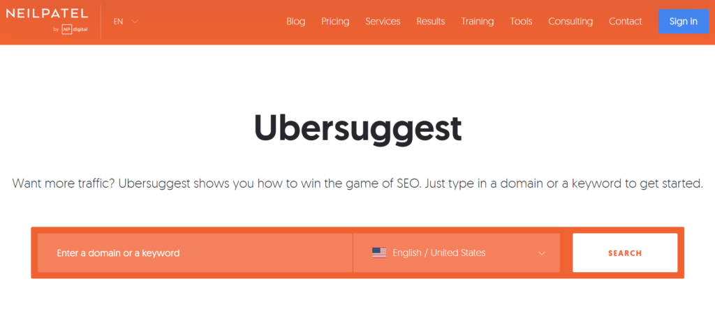 Ubersuggest