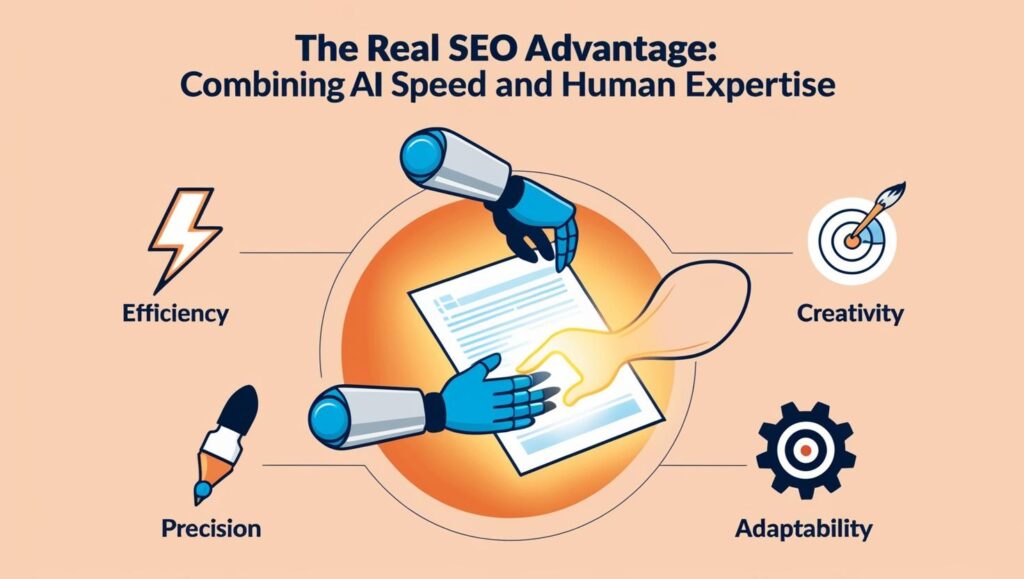 The Real SEO Advantage: Combining AI Speed and Human Expertise