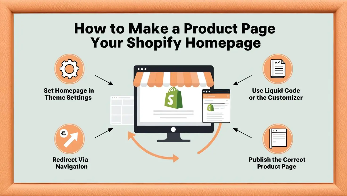 how to make product page home page shopify
