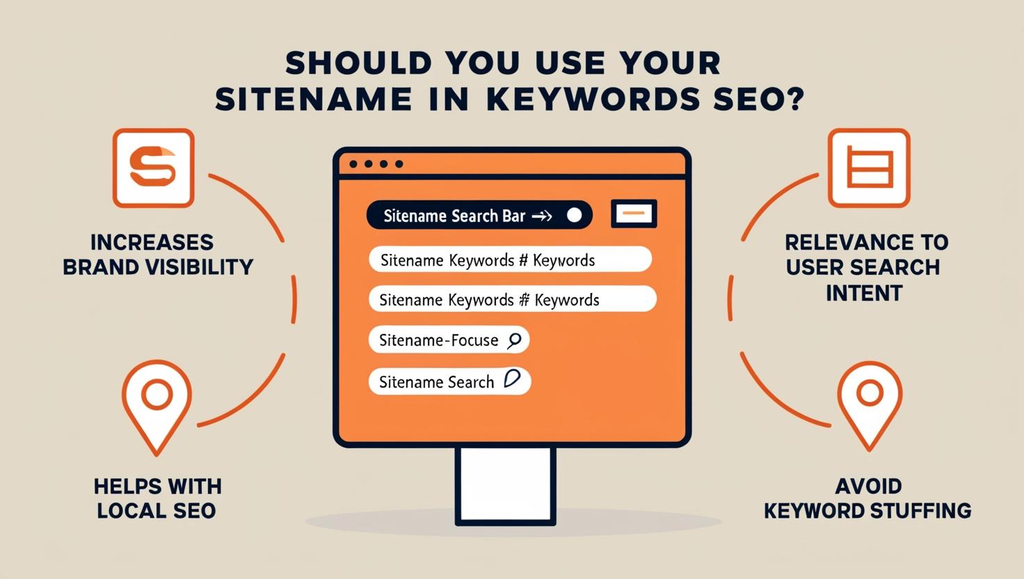 should you use your sitename in keywords seo