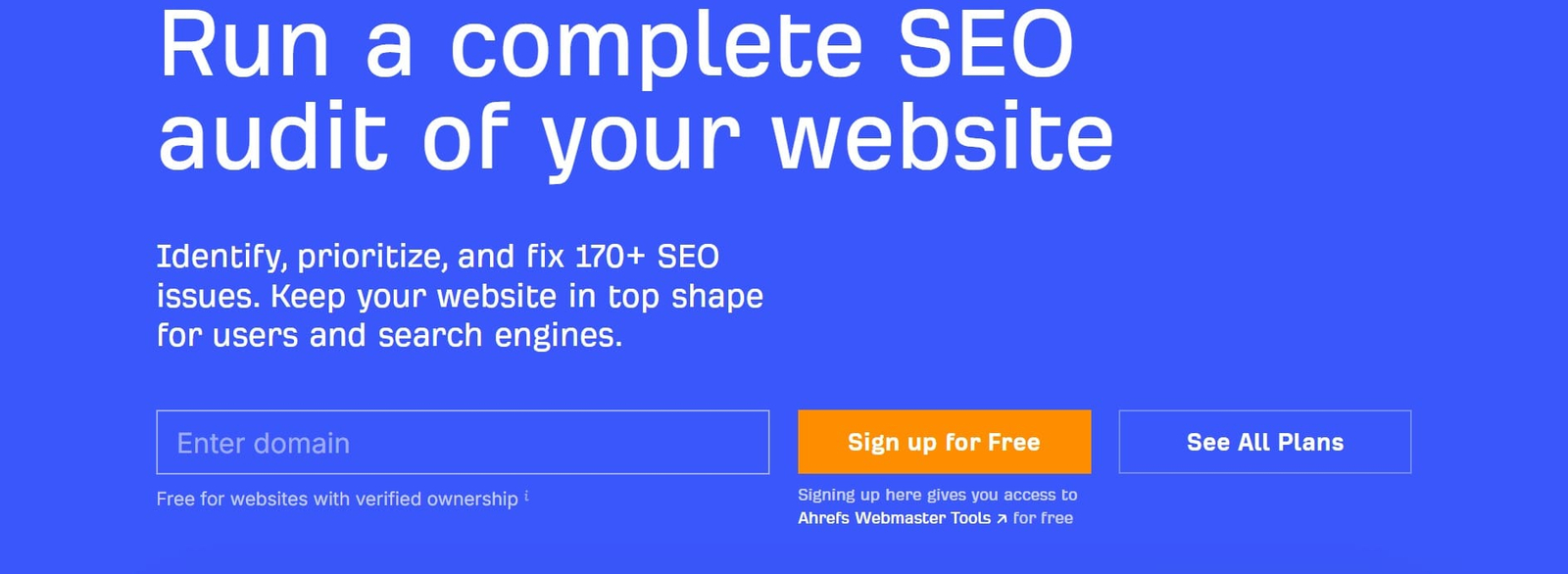 Ahrefs Site Audit Tools