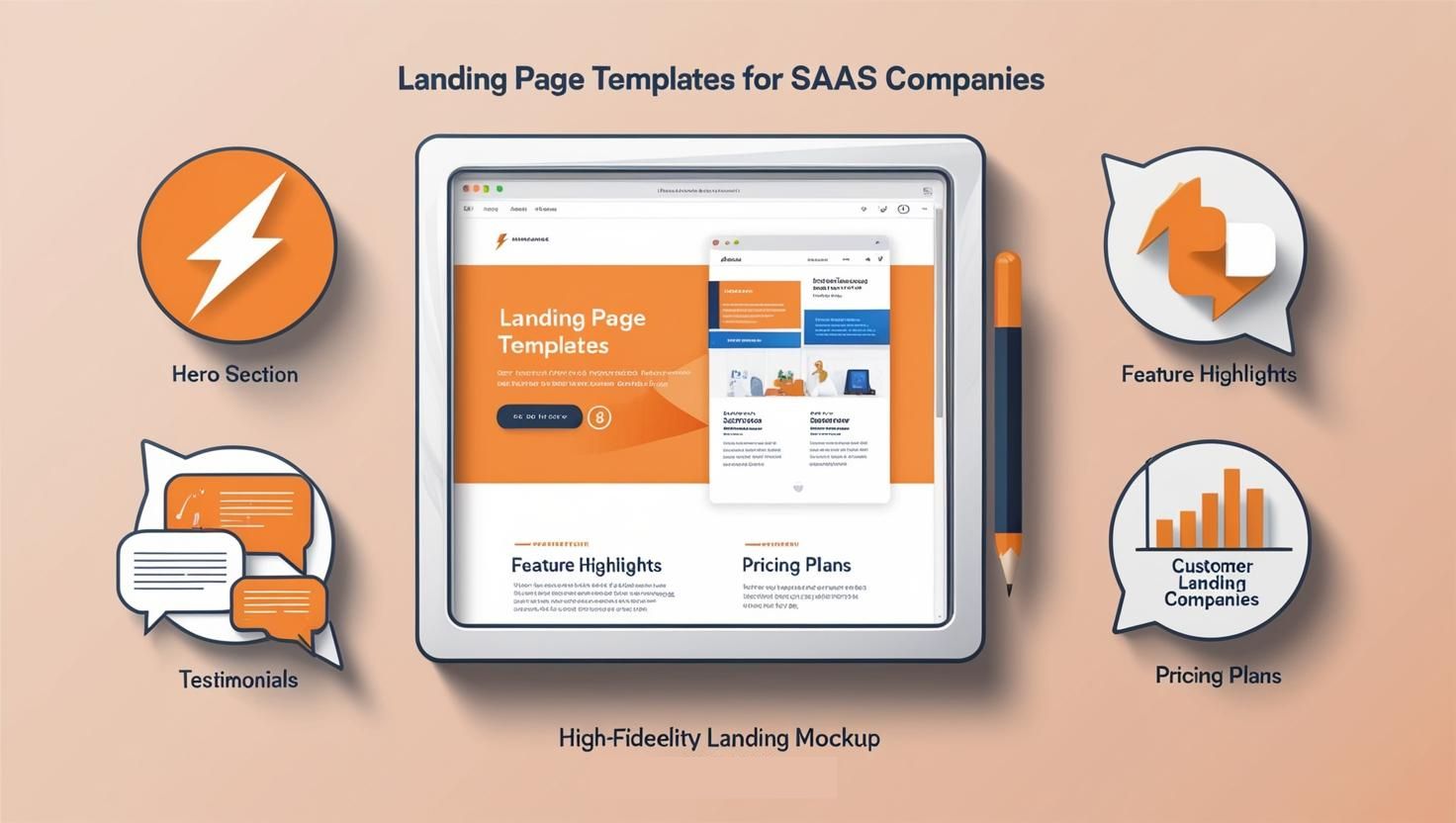 high converting landing page templates for saas marketing companies
