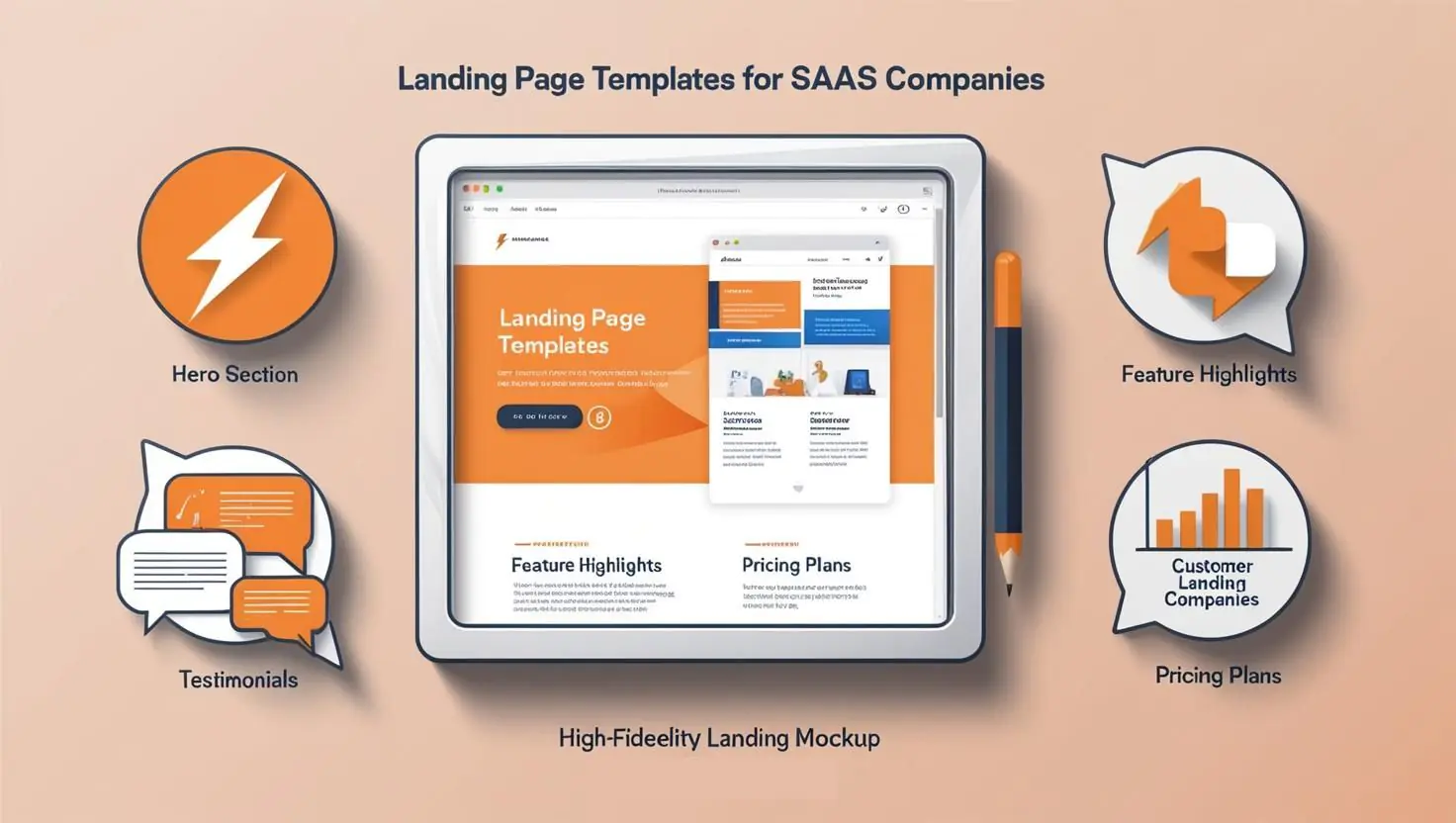 high converting landing page templates for saas marketing companies