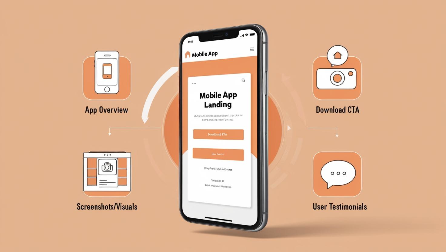 mobile app landing page