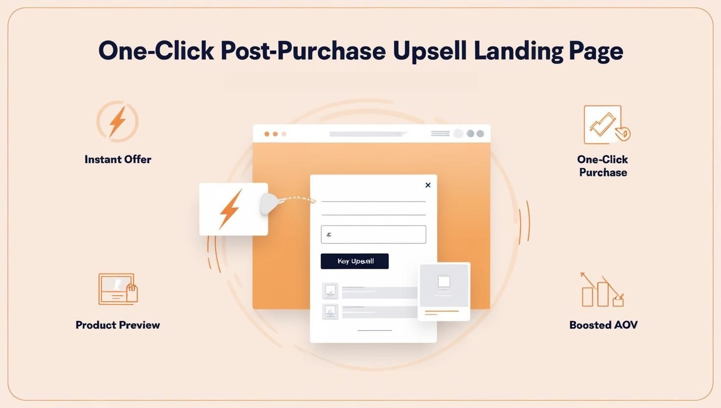 one-click post-purchase upsell landing page