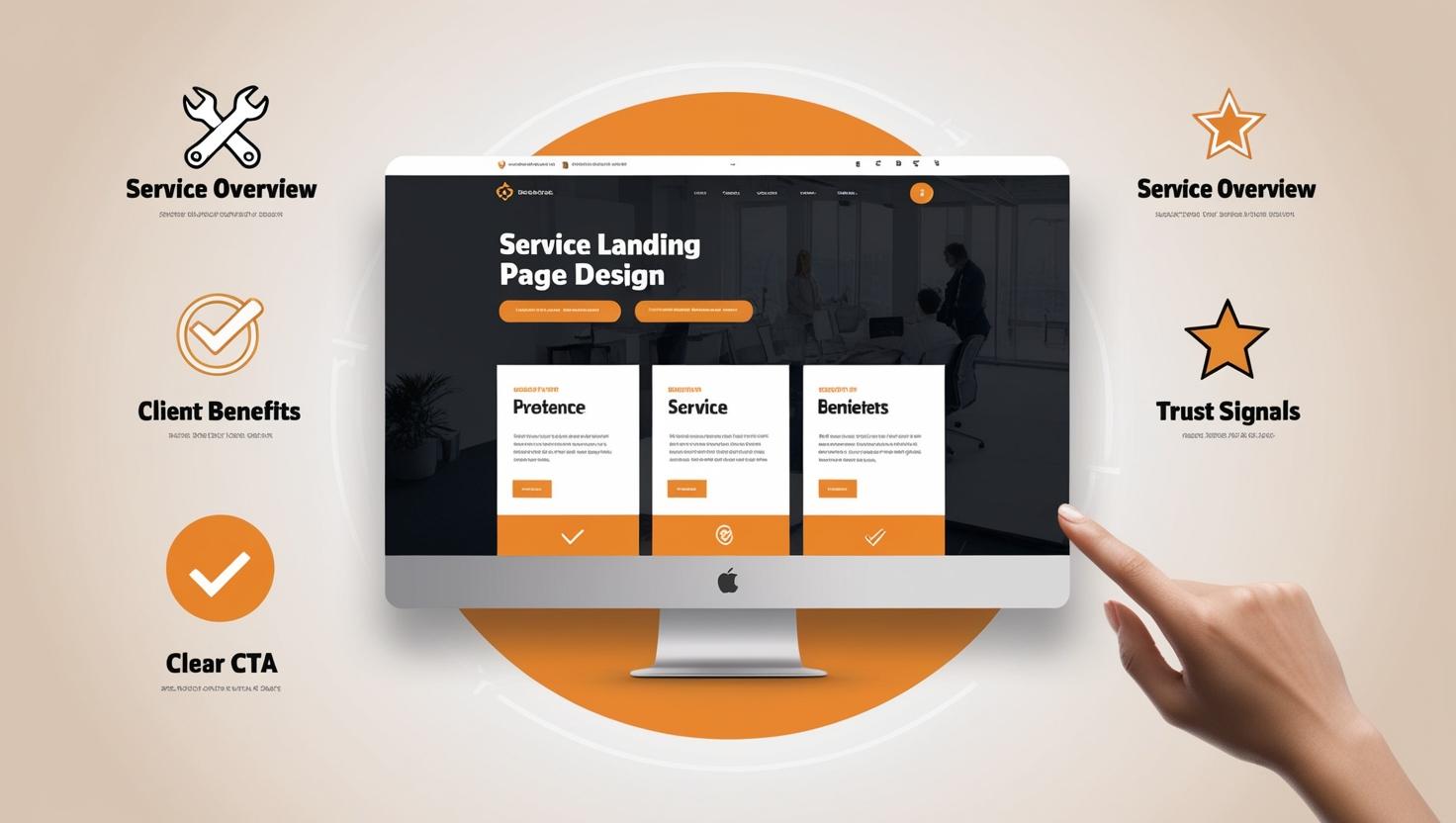 service landing page design