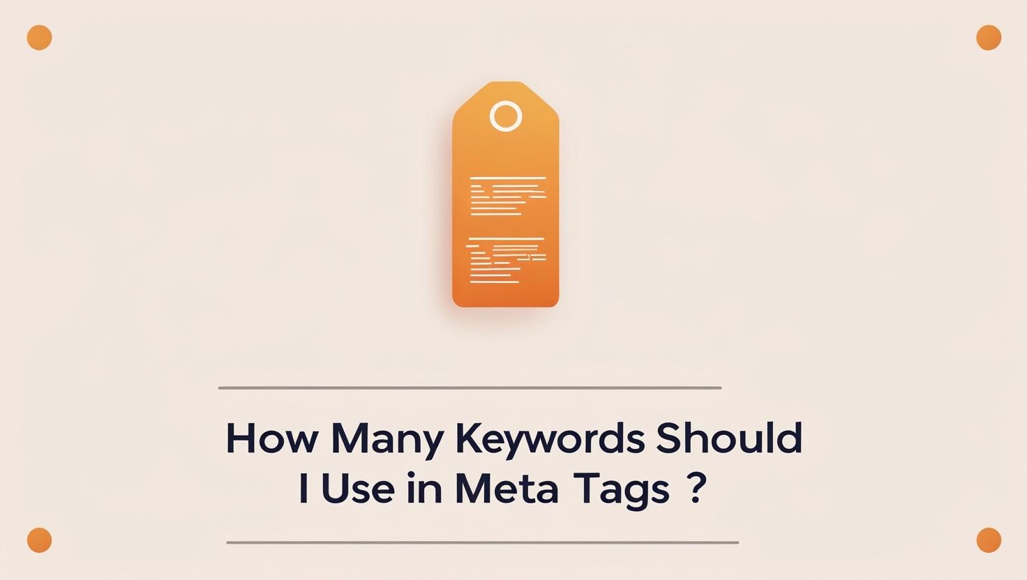 how many keywords should i use in meta tag