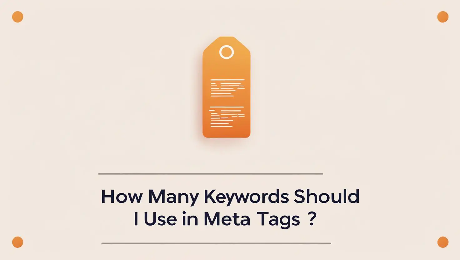 how many keywords should i use in meta tag