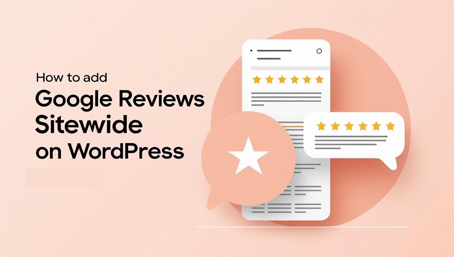 How to add Google reviews sitewide on WordPress?