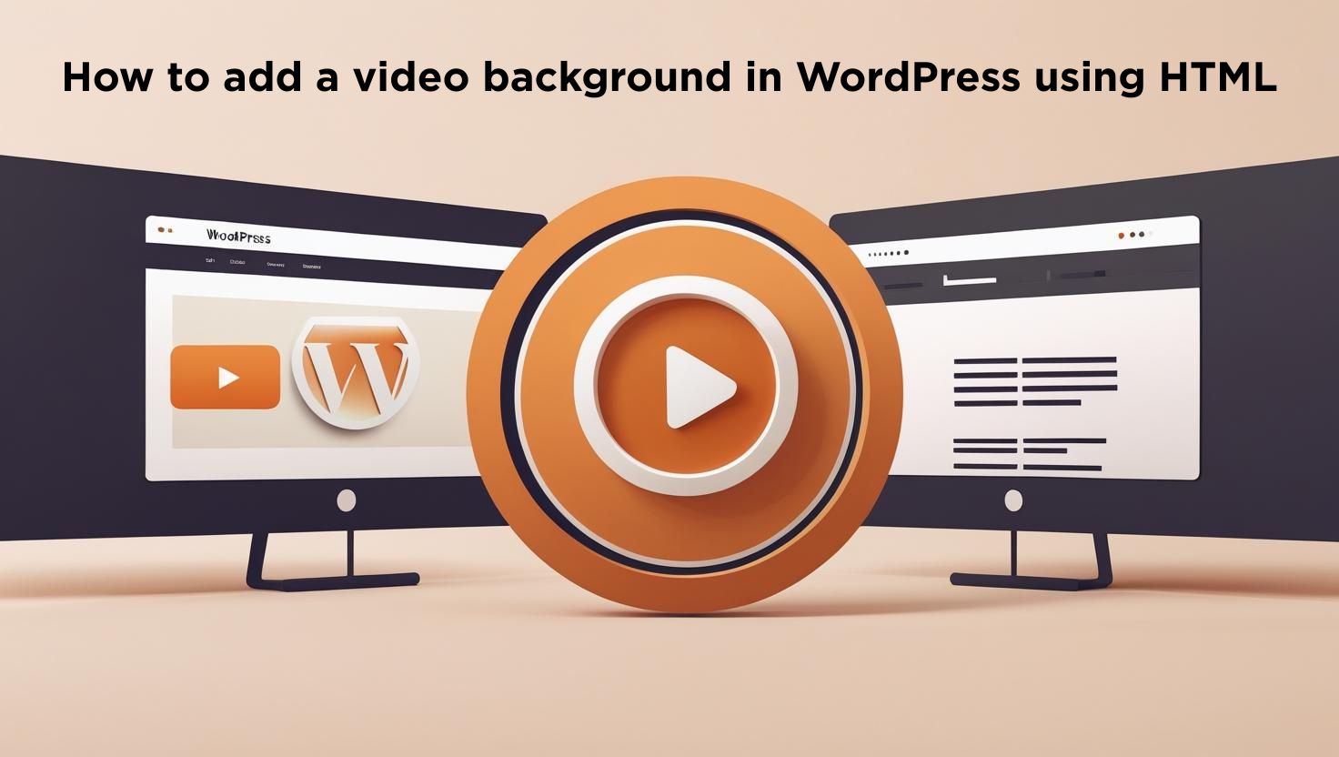 How to add a video background in WordPress using HTML?