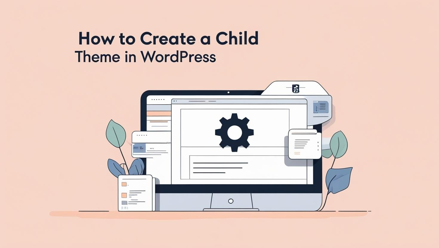 Use FTP or a plugin to create a folder with style.css and functions.php linking to the parent theme.