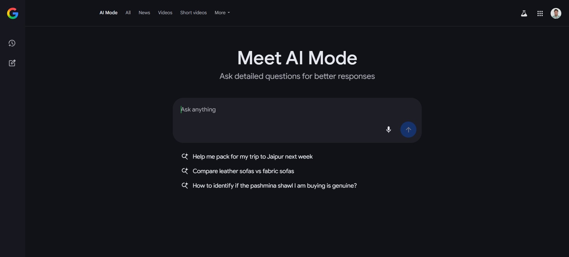 what is google ai mode