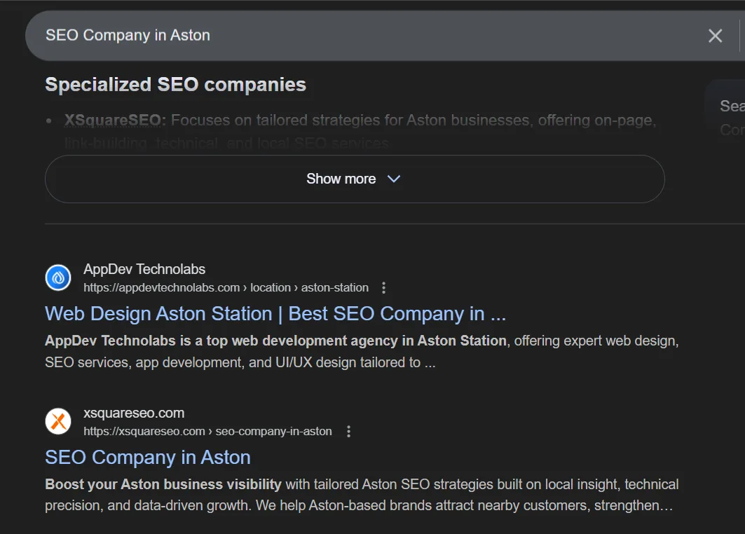 SEO Company in Aston