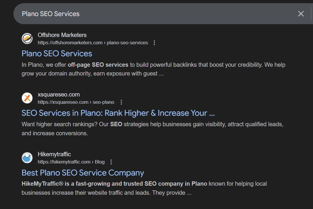 plano seo services