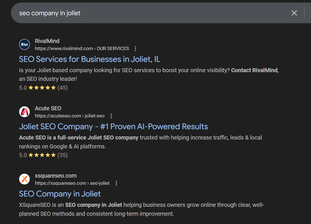 seo company in joliet