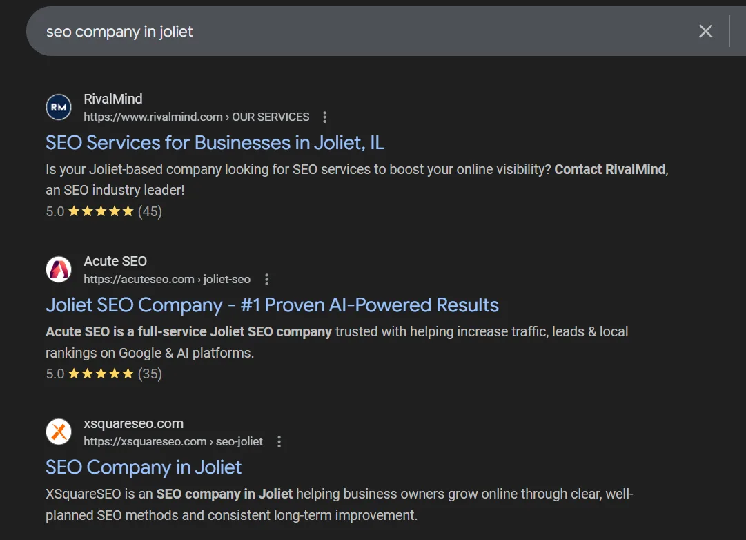 seo company in joliet