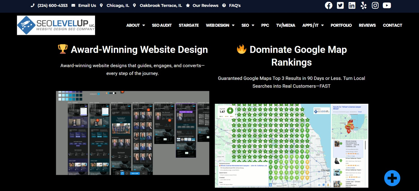 SEOLEVELUP Website Design SEO Company Chicago