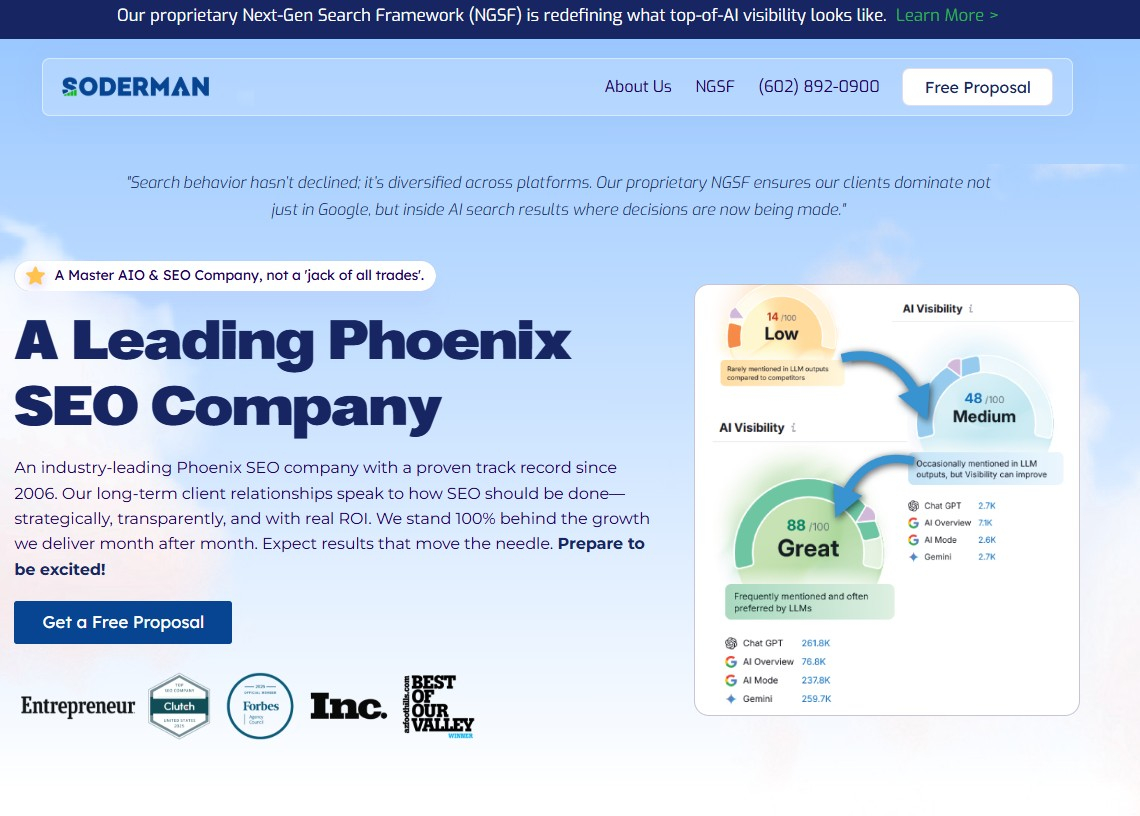 Soderman SEO Company Phoenix