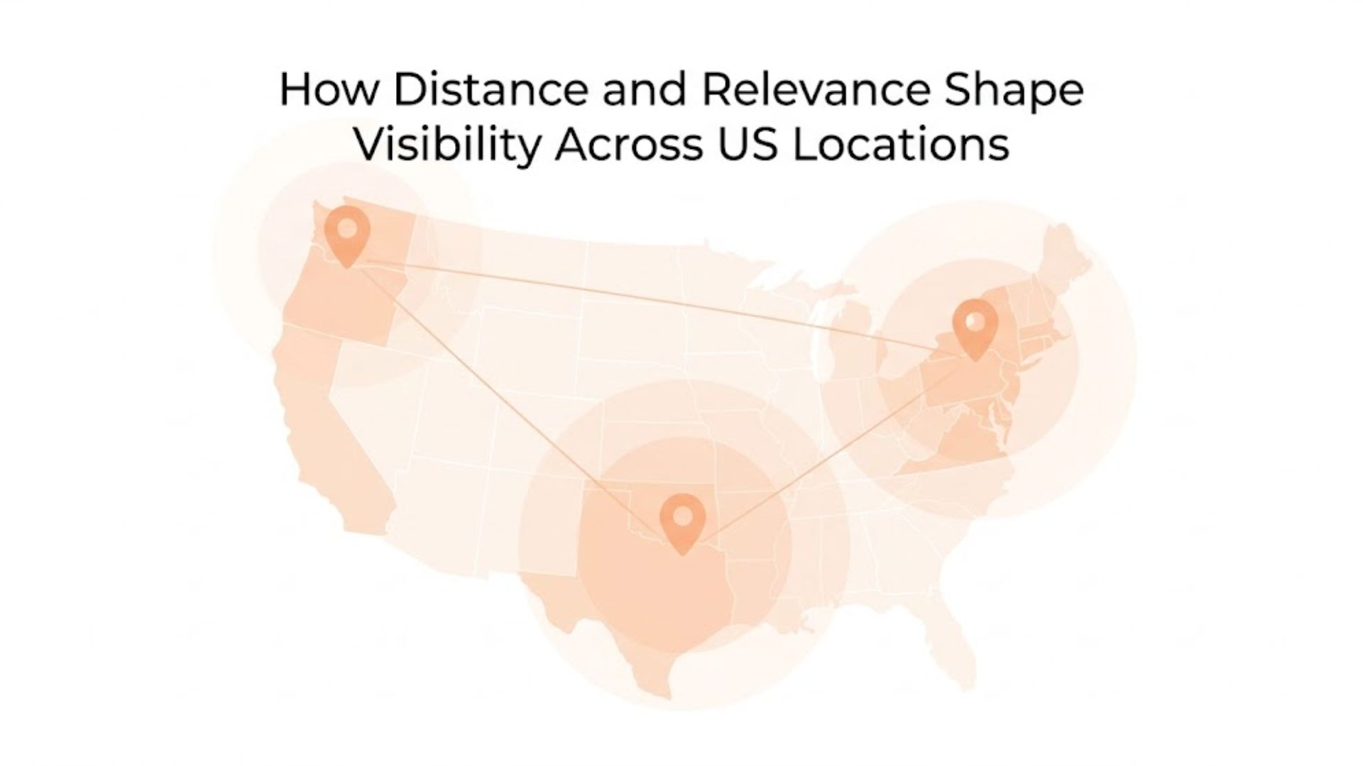 How Distance and Relevance Shape Visibility Across US Locations